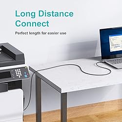 KRORAS USB 2.0 Printer Cable 25 feet, USB Type A