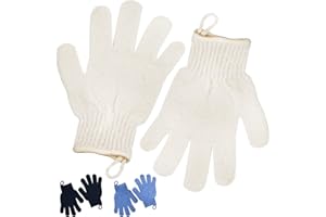 MEIYANTE Exfoliating Glove - Body Scrub For Smooth And Soft Skin - Body Exfoliator For Ingrown Hair Dead Skin Remover And Itchy And Flaky Skin - Scrubber Shower Accessories For Women And Men 1 Pair Glove