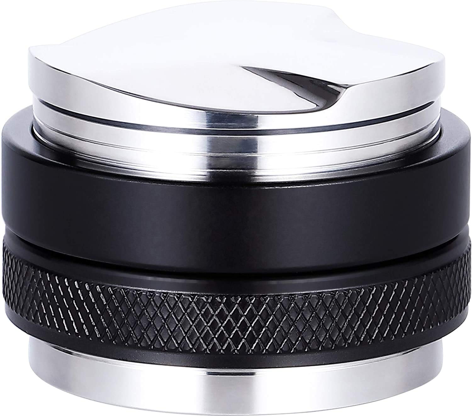 Grehge 51mm 2 in 1 Leveler & Tamper, Espresso Distribution Tool, Adjustable Depth Both Sides