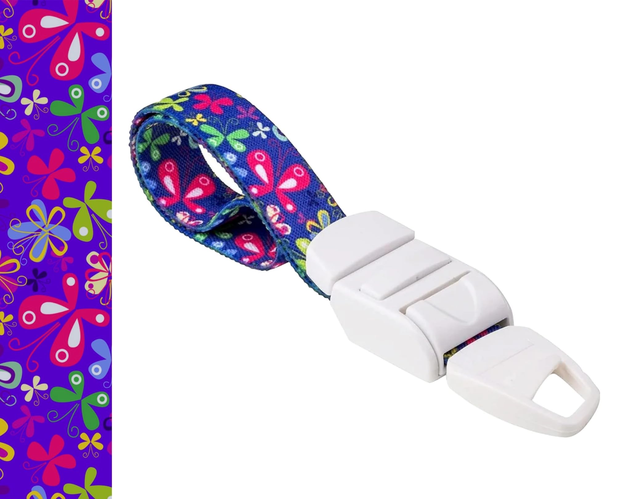 ROLSELEY Medical Tourniquet with BUTTERFLY PURPLE/VIOLET Pattern with ABS Plastic Buckle Latex Free Elastic Band Perfect for Doctors, Nurses, Students and Paramedics