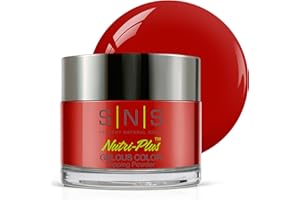 SNS HEALTHY NATURAL NAILS SNS Nail Dip Powder, Gelous Color Dipping Powder - Etoile (Red) - Long-Lasting Dip Nail Color Lasts 14 Days - Low-Odor & No UV Lamp Required - 1 OZ