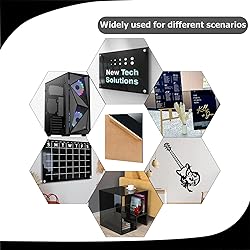 Eszeoee 2 Pack 16'' x 20'' Opaque Black Acrylic