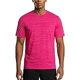 Zengjo Mens Athletic Shirts Short Sleeve Moisture Wicking Gym Workout Running Crewneck T-Shirt Quick Dry Sports Fitted Tee