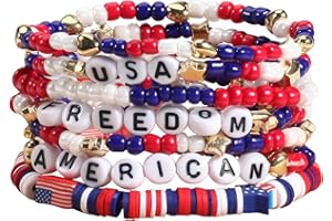 Budsmile Halloween Bracelets for Women Boo Pumpkin Skull Ghosts Stretchy Beaded Bracelets Spooky Skeleton Bat Cat Stackable Bracelet Christmas Bracelet Jewelry