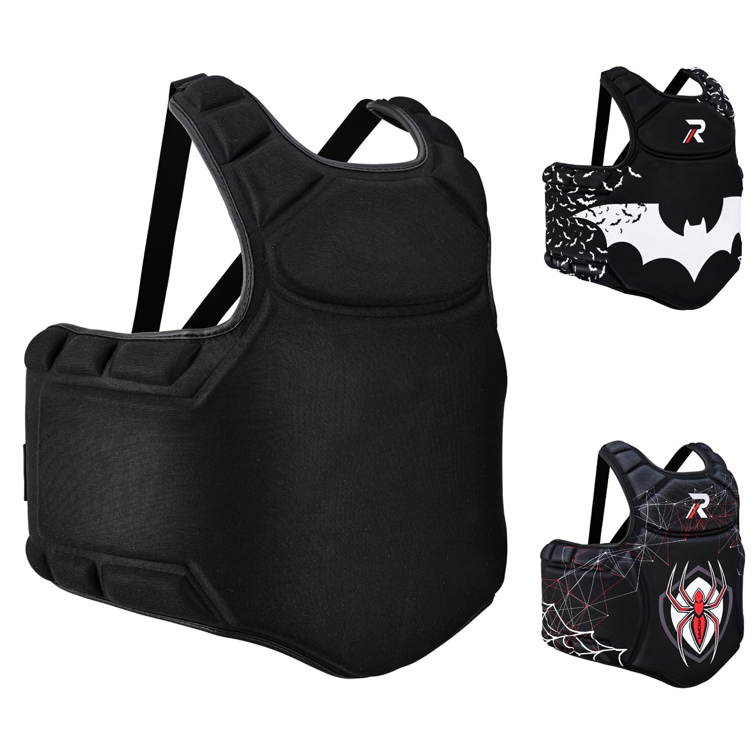 Photo 1 of ****STOCK PHOTO SIMILAR TO ITEM****
ROAR-INT Youth MMA Chest Guard, Body Protector for Kids, Training Gear (Black)