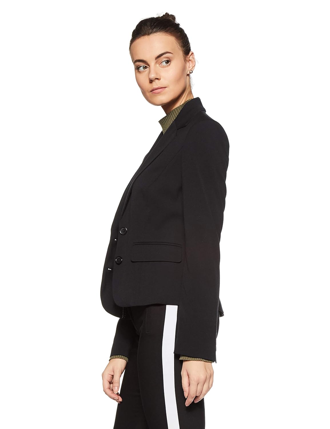 marks & spencer women's blazer (1550j_black_8)