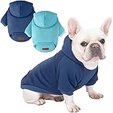 2 Pack Dog Hoodie Warm Hood Dog Sweater Cold Weather Small Dogs Sweatshirt Comfort Pet Clothes for Small Medium Dogs with Pockets Cats Chihuahua Clothes for Male Female Girl Boy Sporty Daily Wear