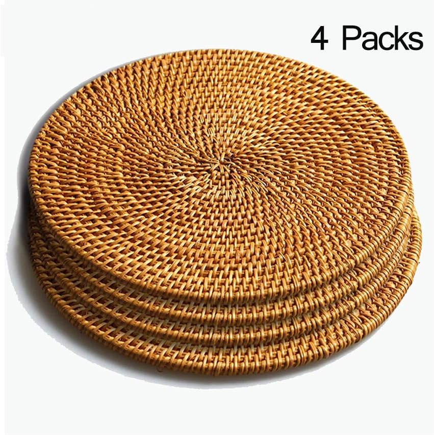 Rattan Trivets for Hot Dishes-Insulated 