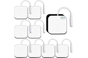 ANRLAFIE TENS Unit Replacement Pads TENS Unit Pads TENS Pads 2x2”8 PCS Electrodes Pad Reuse More Than 35-50Time, Self Stick and Non-Irritating,Tens Electrode Pads for TENS/EMS Muscle Stimulation Machine