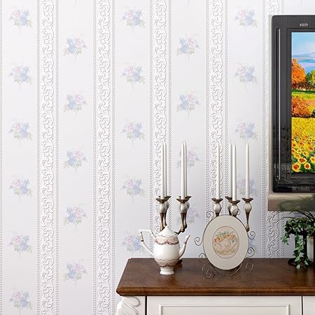 Garden Floral Wallpaper Warm House Bedroom Walls Modern