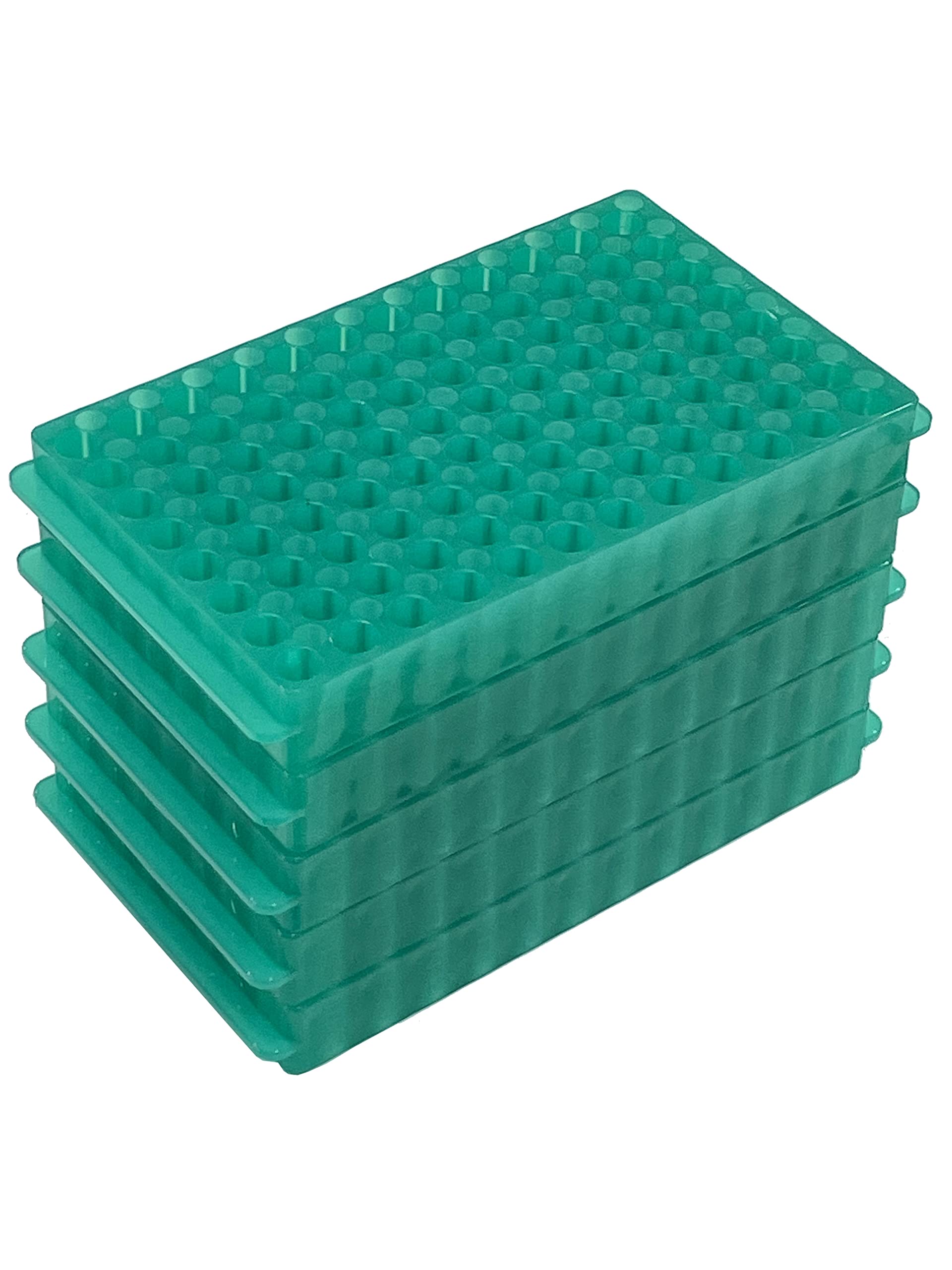 5 PCS Vial Rack Tube Rack Double Panel 96 Positions