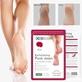CGBOOM 3 Pack Foot Peel Mask Rose Exfoliating Socks Callus Remover Dry Cracked view 2
