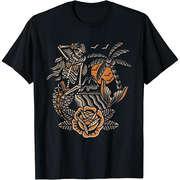 Amazon.com: Trust No One - American Traditional Tattoo T-Shirt