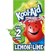 Kool-Aid Unsweetened Lemon Lime Artificially Flavored Powdered Soft Drink Mix, 0.13 oz Packet (Pack of 48)