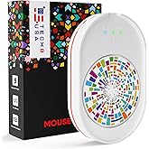 TECH8 USA Mouse Mover Device, Undetectable Mouse Jiggler for Laptops, PC, No Software, Random Movement, Patented, Designed, Engineered, Packaged in USA - 3D Hologram Glass