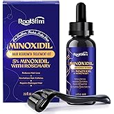 5% Minoxidil Hair Growth Kit for Women Hair Growth: RootStim Extra Strength Hair Regrowth Treatment with Biotin, Caffeine & Peptides for Thinning Hair, Fuller & Healthier Hair - 2.03 Fl Oz
