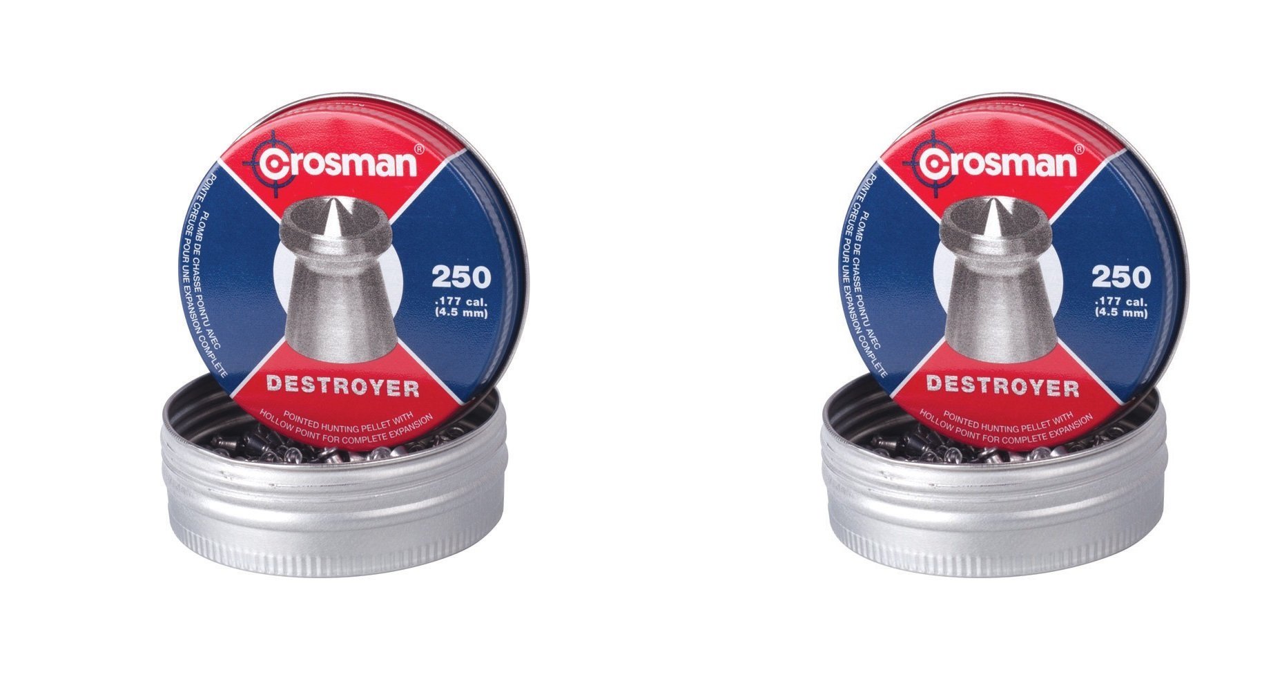 Crosman Destroyer Pellets, .177 caliber, 4.5mm, 250ct (2