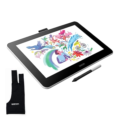 Wacom One HD Creative Pen Display (2019) and Drawing Glove Bundle