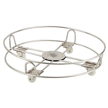 Taluka Stainless Steel Easily Movable Cylinder Trolley with Durability Wheels, 10.13x2.15 Inches(Steel)