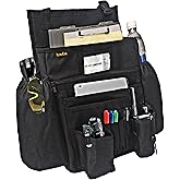 ECWKVN Car Front Seat Organizer - Car File Organizer, Passenger Seat Storage Bag Law Enforcement - Vehicle Storage with Dedicated Laptop Tablet Holder Cup Holder, Black
