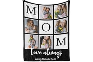 Personalized Blanket with Picture Collage Customized Blanket with Photo Text Custom Blanket Birthday Christmas for Women Blan
