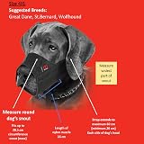 Mikki Dog Nylon Muzzle 4XL Black Breathable Comfort Fit Adjustable view 6