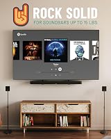 ECHOGEAR Soundbar Wall Mount Bracket Universal Depth Adjustable 6.6" - 20 lb view 3