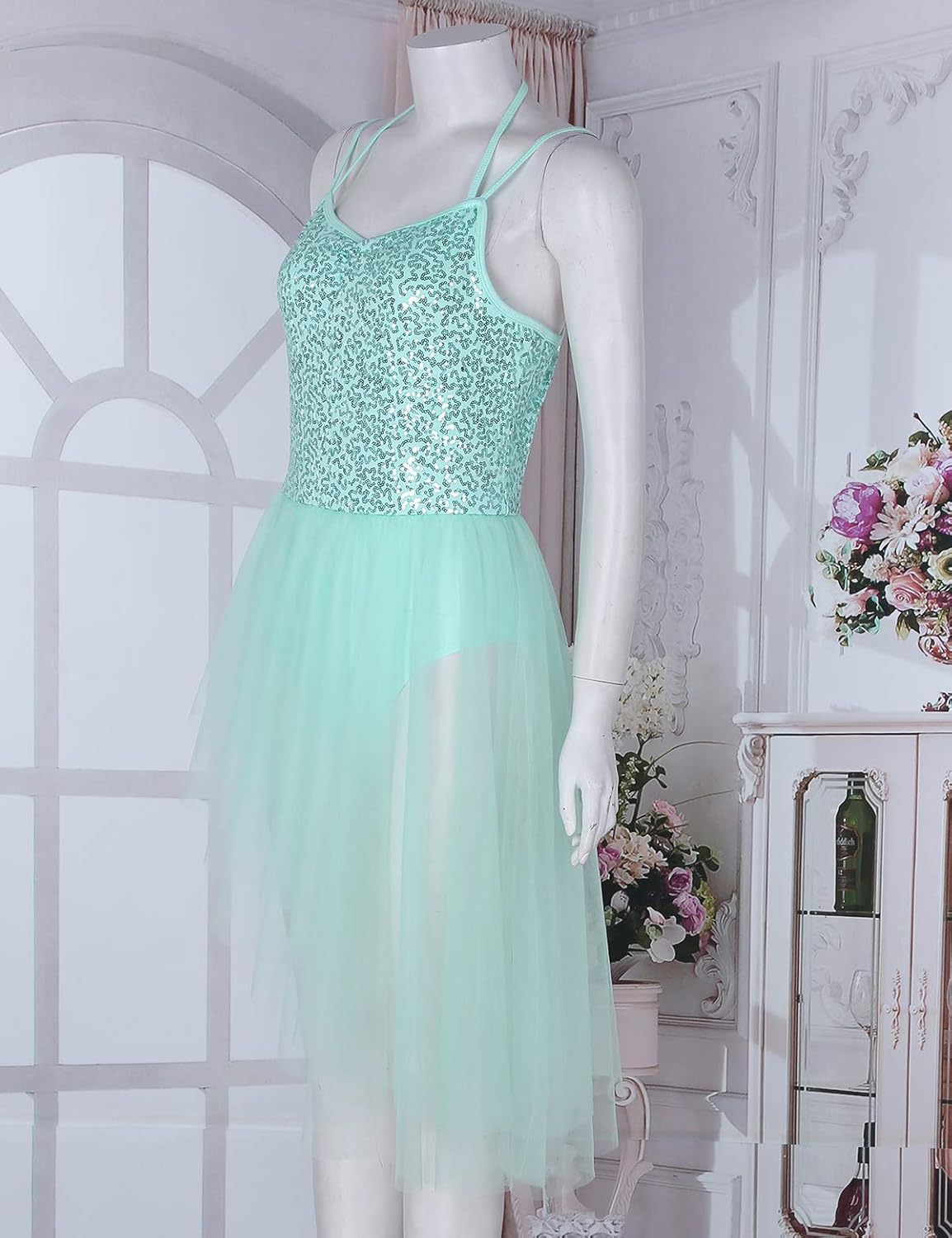 Vestito Balletto Bambina - Body Cotone E Gonna Chiffon, Per Danza E Ginnastica - Foto 7