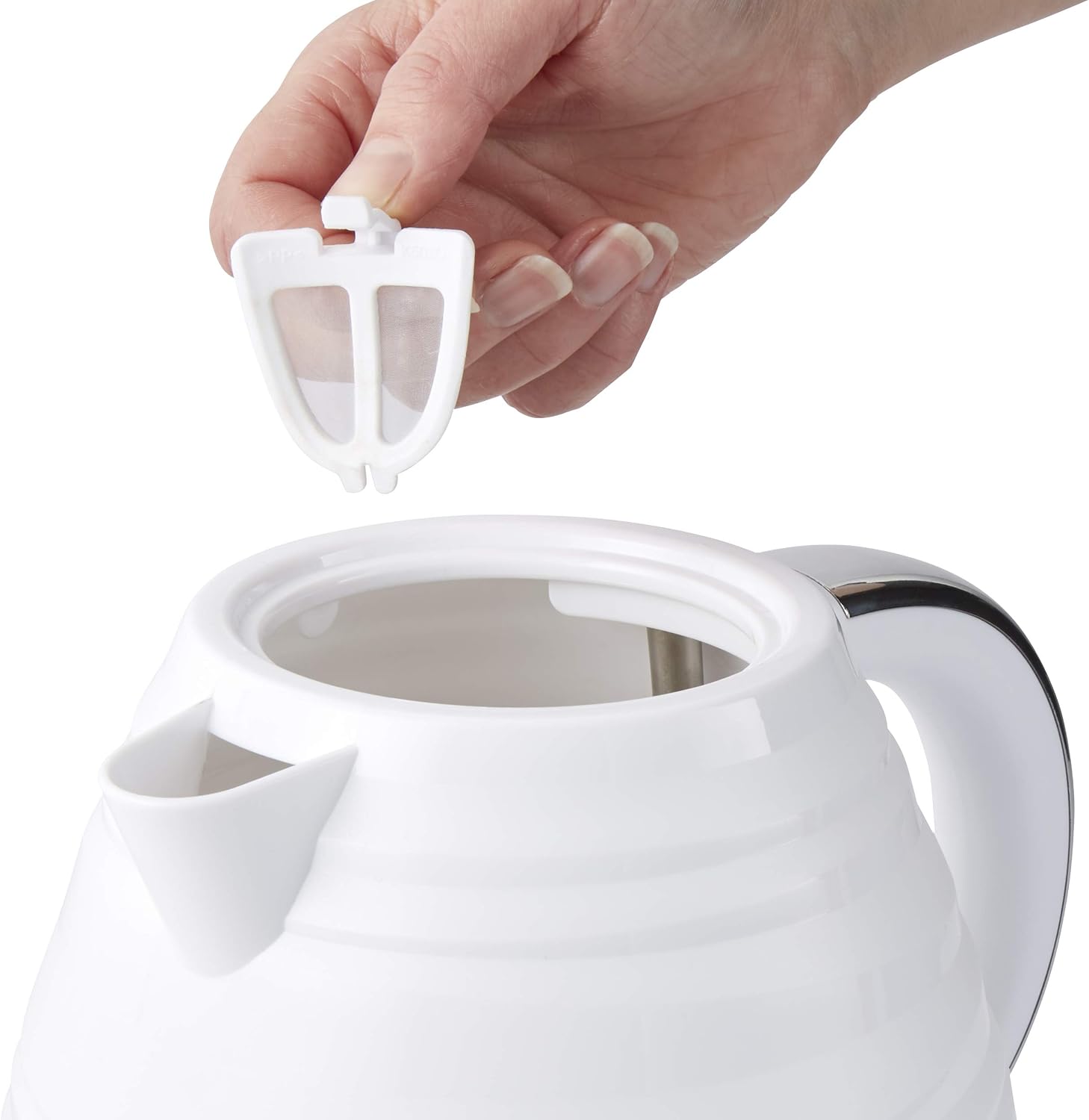 Swan, SK31050WN, Symphony 1.7 Litre Jug Kettle with 360 Degree Rotational Base, 3000 Watts, White, 1.7 Litres - Image 5