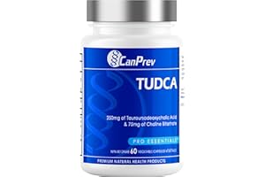 CanPrev TUDCA Supplement 250mg + Choline 75mg, 60 Caps 30-Day Supply, Supports Liver Health & Function - Formulated for Welln