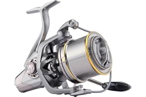 HAUT TON Spinning Reel 8000/9000/10000/12000/14000,6+1BB Metal Surf Fishing Reels,4.8:1 Gear Ratio 55lbs Drag Heavy Long Casting Inshore Saltwater Monster Fish
