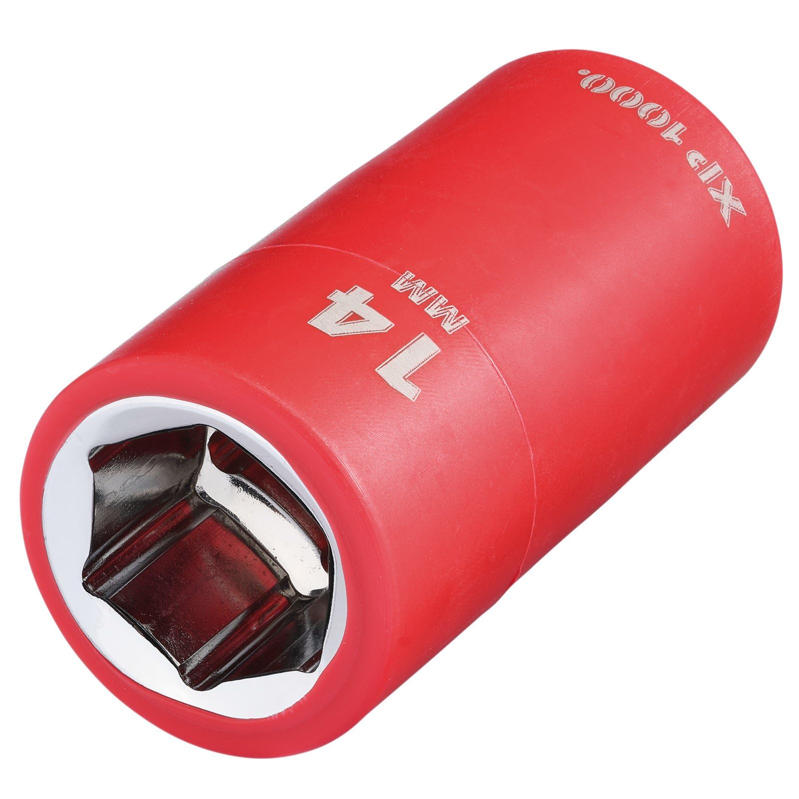 Draper XP1000 17641 VDE Socket, 3/8" Sq. Dr., 14mm