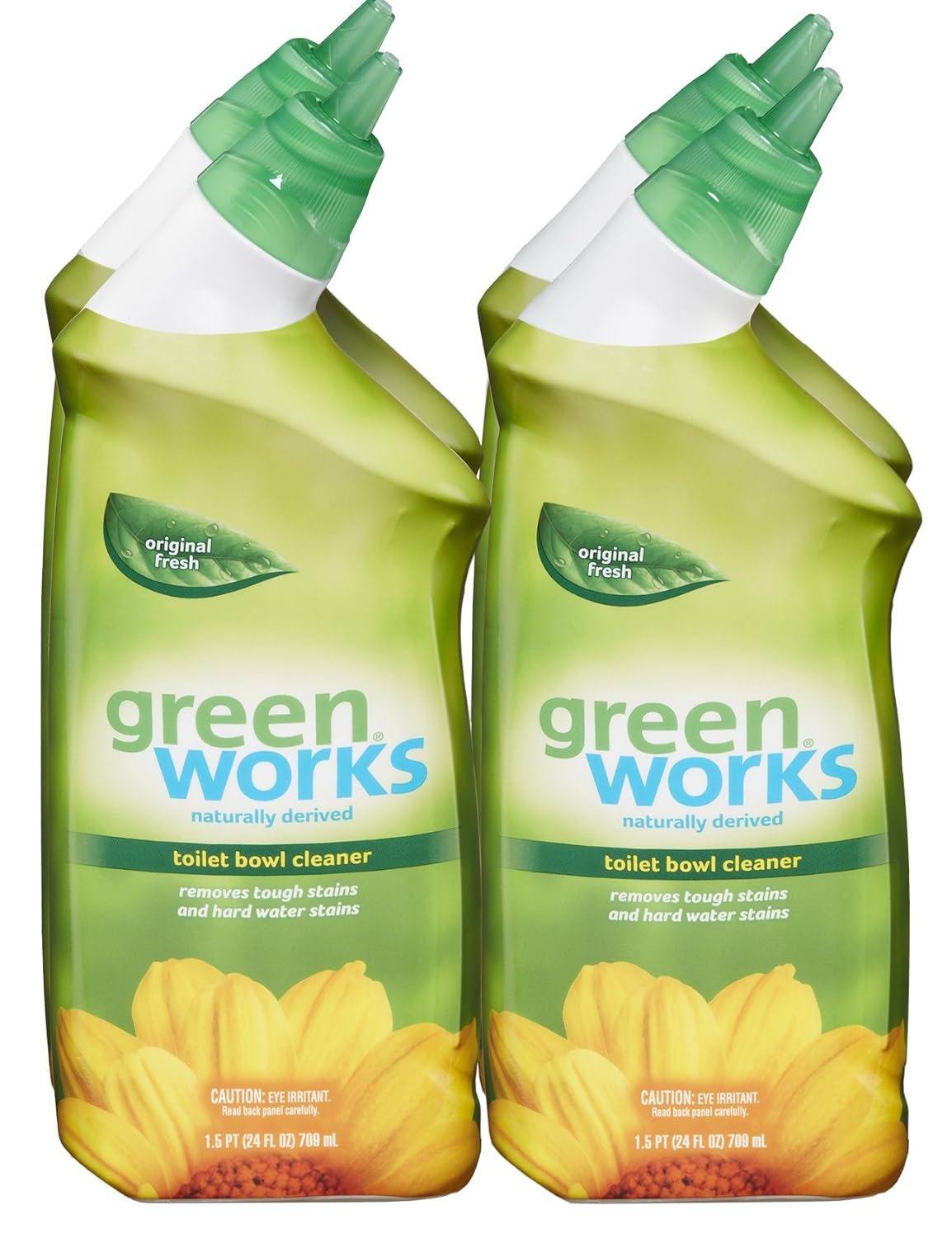 Green Works Toilet Bowl Cleaner, Toilet Gel Cleaner 96