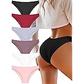 UNDER THE SEA Cotton Underwear for Women 6 Pack Sexy Bikini High Cut Breathbale Cheeky Panties Underwear Womens Lingerie