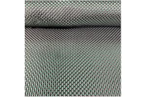 SOFIALXC 3k Carbon Fiber Fabrics Cloth Wrap Twill Weave 50cm Wide and 100cm Long (Green Black)