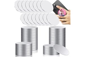 50 Pieces 1.5 Inch Sublimation Blank Aluminum Stickers Sublimation Aluminum Sheet Round Metal Board Photo Pendant DIY Heat Tr