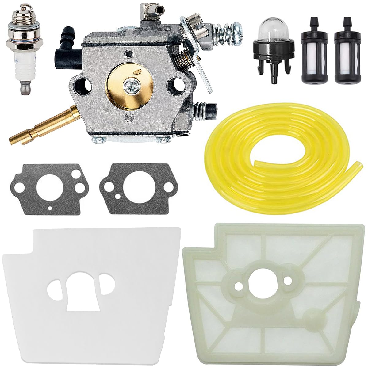 ZAMDOE Carburetor Compatible for stihl FS160 FS220 FS180 FS280 FR220 String Trimmer Brushcutter replaces for Zama C15-51 C1S-S3G with Air Filter Spark Plug Fuel Line