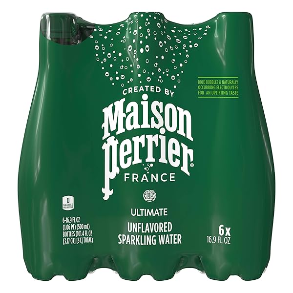 MAISON PERRIER ULTIMATE SPARKLING WATER, 16.9 FL OZ PLASTIC WATER BOTTLES, 6 COUNT 101.406 FL OZ