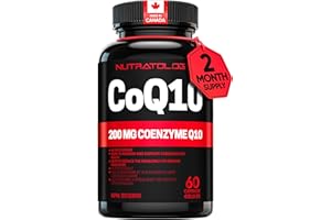Nutratology® Coenzyme Q10 (CoQ10) 200MG - Cardiovascular Health Support - Antioxidant for Heart Health - Helps Reduce the Fre