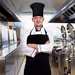CRJHNS Chef Hat,Adult Adjustable Hook and Loop Tape