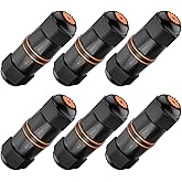 VCELINK Waterproof Ethernet Coupler 10Gbps Short Profile, CAT6A/CAT6 PoE Female-to-Female Outdoor RJ45 Connector Shielded, IP