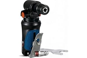 LE LEMATEC Right Angle Die Grinder with Adjustable Head - High-Speed 20,000 RPM Pneumatic Die Grinder for Automotive Detailing, Grinding, Deburring & Polishing - Spindle Lock