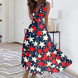 CHRATLHI 4th of July Dresses for Women 2025