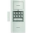 Xodus Innovations HS4317B Battery Powered Wireless Security Door Alarm with Key Pad and Chime or Alarm Mode, White
