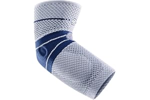 Bauerfeind - EpiTrain - Elbow Support - Targeted Compression for Chronic Elbow Pain - Size 3 - Color Titanium