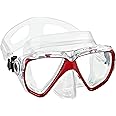 Aqua Lung Dual Tempered Glass Lens Scuba Snorkel Mask, Great for Scuba Diving and Snorkeling Travel Mask
