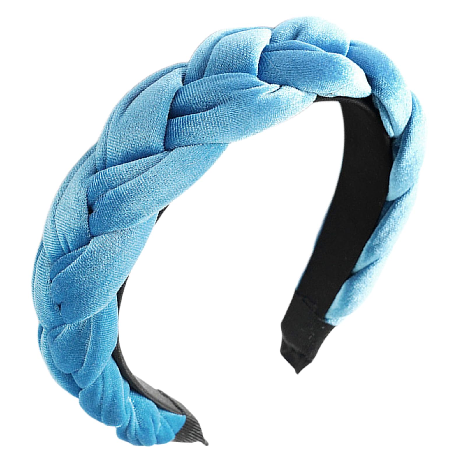 scicent Velvet Hair Bands Girls Women Thick Wide Head Bands Adult Women Blue 9515