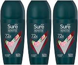 Sure Ultra Fresh Men Antiperspirant Deodorant Roll On 50ml Pack of 3 72H