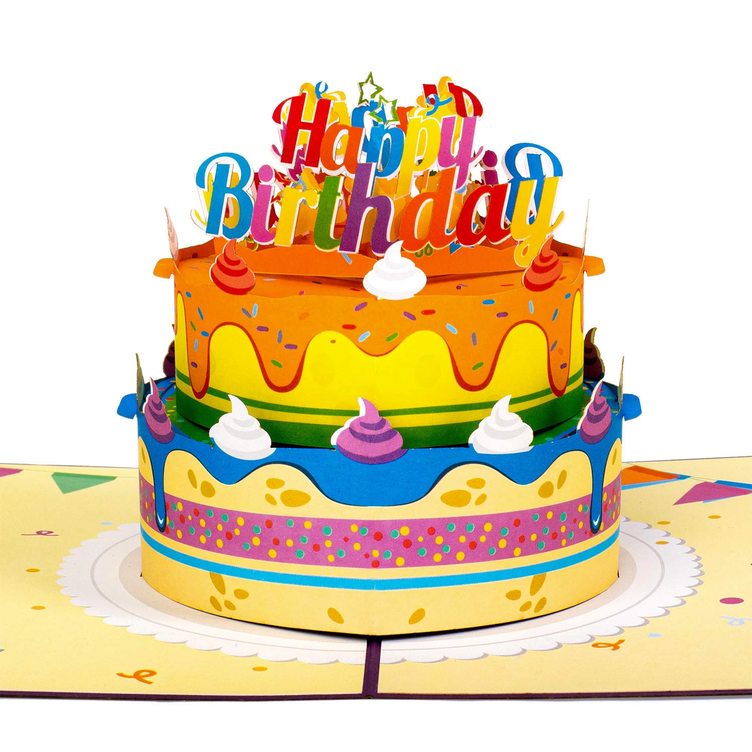 Paper Love Happy Birthday Cake Pop Up Card 3d Popup Greeting Cards 5 X 7 Buy Online In Jamaica At Jamaica Desertcart Com Productid