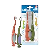 Dr. Brown's Toddler Toothbrush, Dinosaur, Green and
